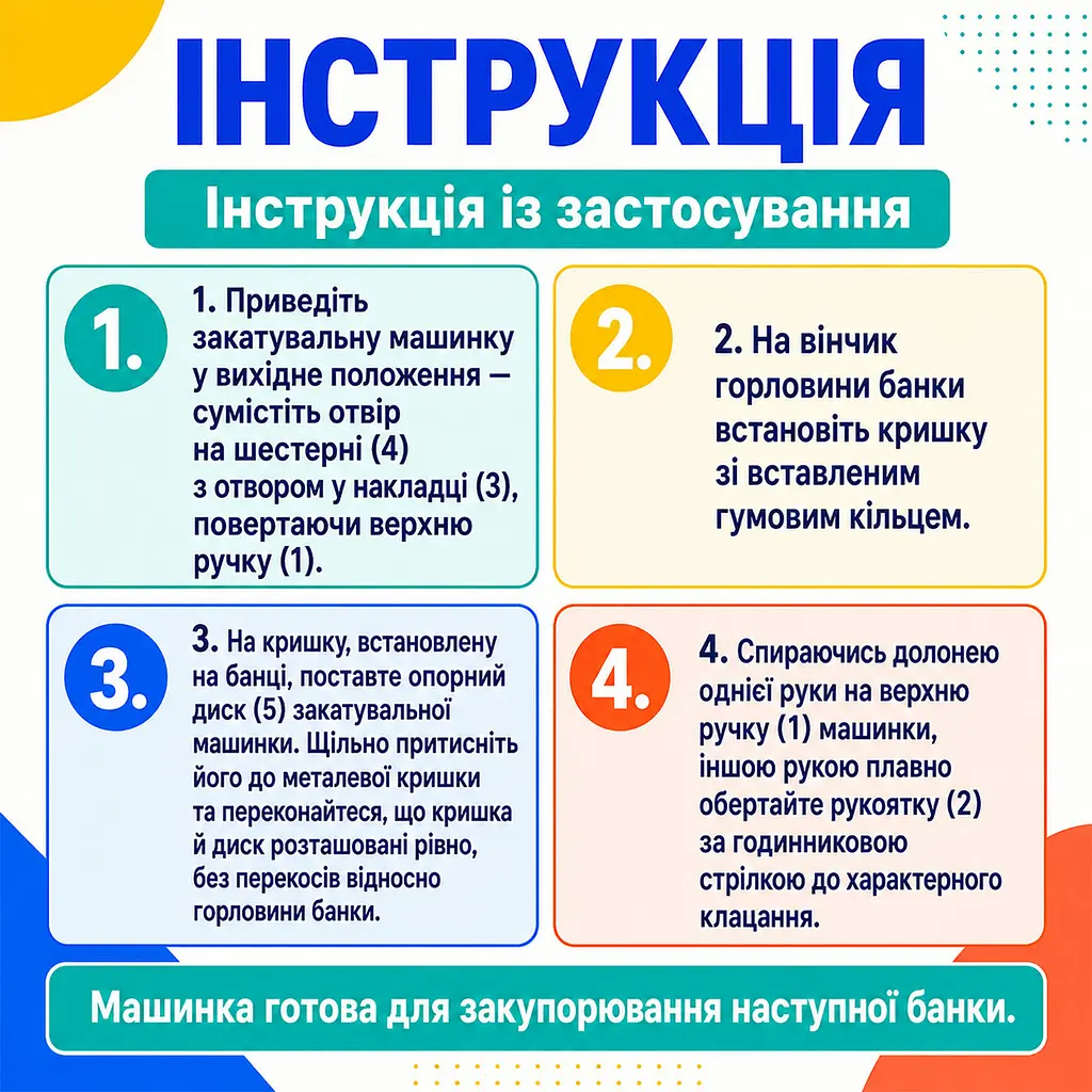 Набір для домашньої консервації 3в1 закаточний ключ автомат із силіконовою ручкою + стерилізатор + рогач для банок 88611 - фото 6