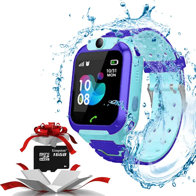 Дитячий смарт-годинник c GPS Smart baby watch TD07S + камера Блакитний + карта пам'яті micro KINGSTON 16Gb - фото 2