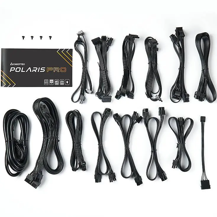 БЖ 1300W Chieftec POLARIS PRO PPX-1300FC-A3, 135 mm, 80+ PLATINUM, Modular, Retail Box - фото 6
