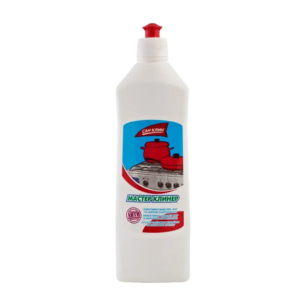 Рідина для чищення кухні San Clean Майстер Клінер для плит 500 г (4820003540169)