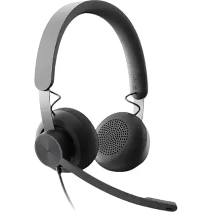 Дротова гарнітура Logitech Zone Wired USB + Type-C стерео чорна (981-000870)