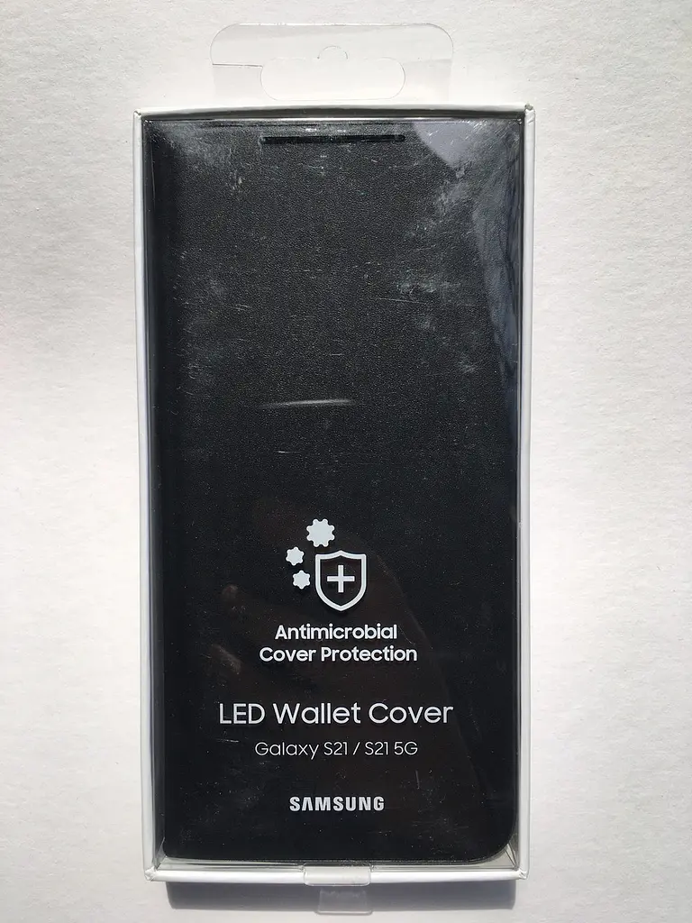 Чохол-книжка LED Wallet View Cover EF-NG991PBEGRU для Samsung Galaxy S21 (6.2") Чорний - фото 7