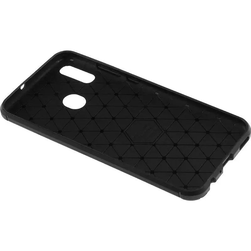 Чохол-накладка Toto TPU Carbon Fiber 1.5 mm Case HuAwei P Smart 2019 Black - фото 5