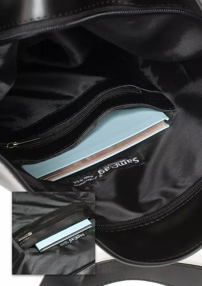 Шопер жіночий Sambag Shopper чорний 41 х 30 х 10 см (93251002) - фото 4