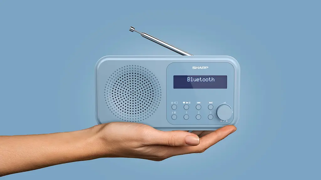 Радіоприймач портативний Sharp DRP420BL Blue DAB+, FM, Bluetooth, батарейки, мережа - фото 8
