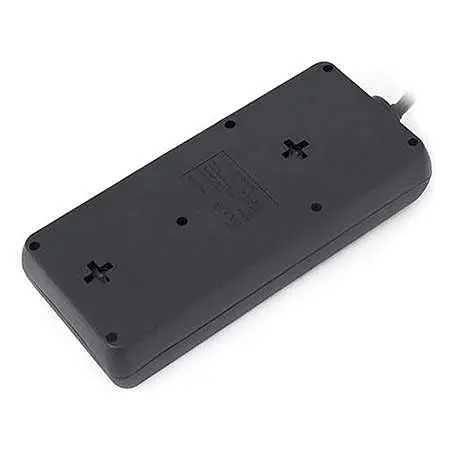Мережевий фільтр Real-EL RS-8 PROTECT 3.0m Black UAH (EL122300022) - фото 3