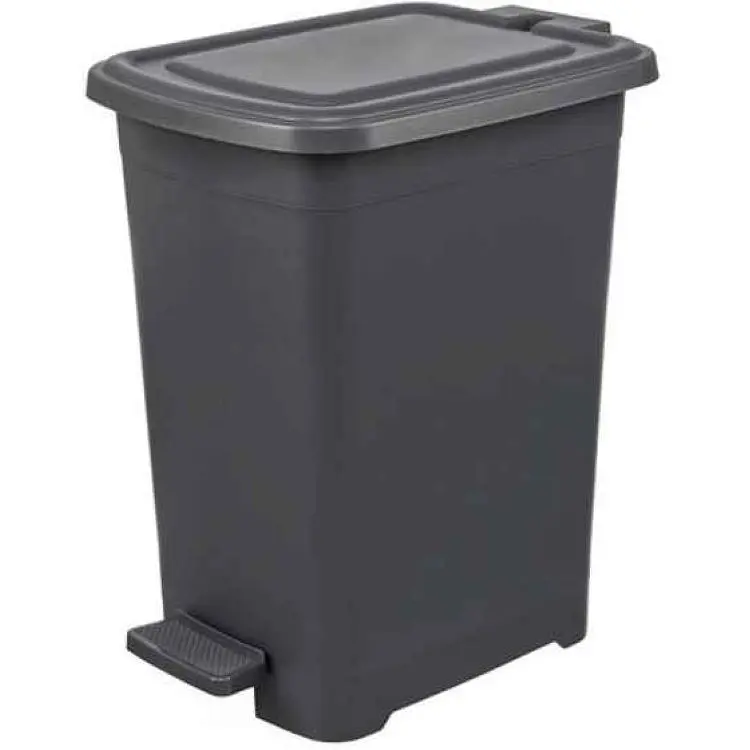 Смітник з педаллю ELIF PLASTIK Slim прямокутний Білий