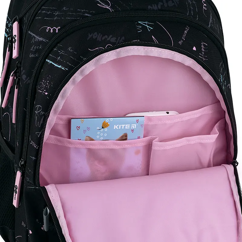 Рюкзак GoPack Teens 162L-1 Чорний (GO26-162L-1) - фото 10