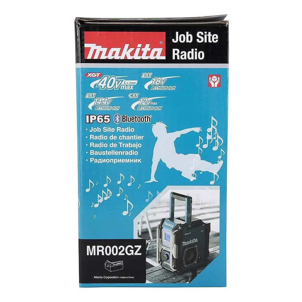 Радіоприймач акумуляторний Makita MR002GZ (XGT, LXT, CXT, Bluetooth, FM/AM, 2 x 5 Вт, без акумуляторів та зарядного пристрою) - фото 8