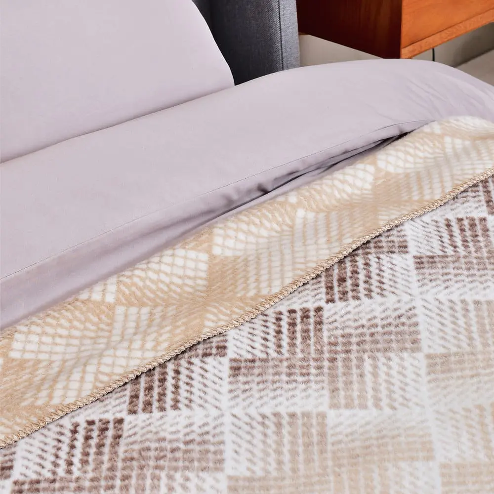 Плед-покривало Ideia Kassandra Шахи бавовняний 220х200 см сірий (8000035178) - фото 3