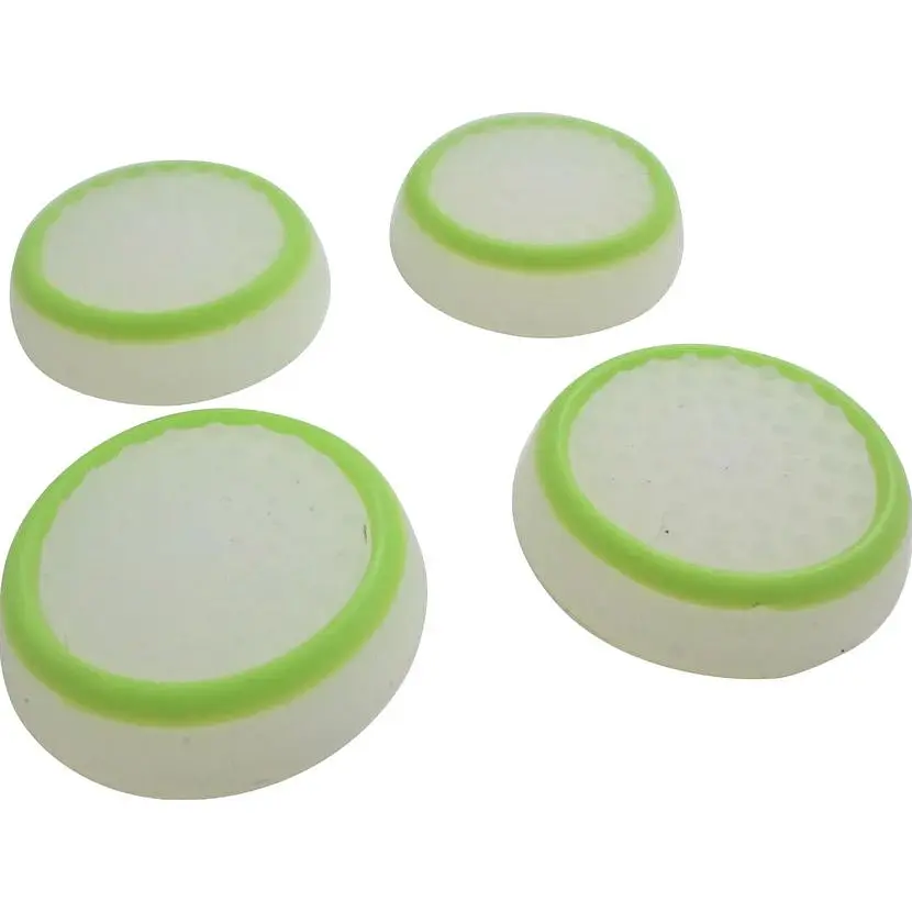 Накладки на стіки Thumb Grips 4-pack для PS4/PS5/Xbox White Green [122996] - фото 2