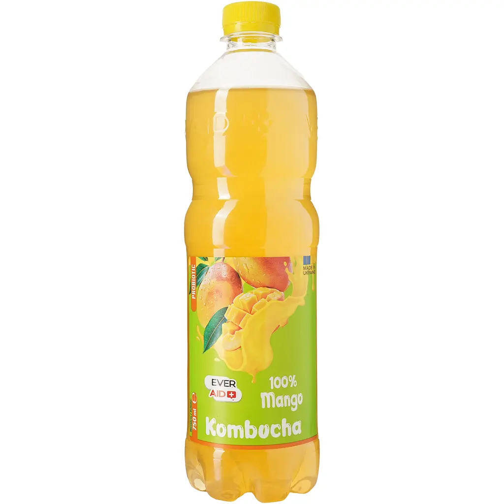 Напій комбуча Ever Aid 100% Mango слабогазований 0.75 л - фото 3