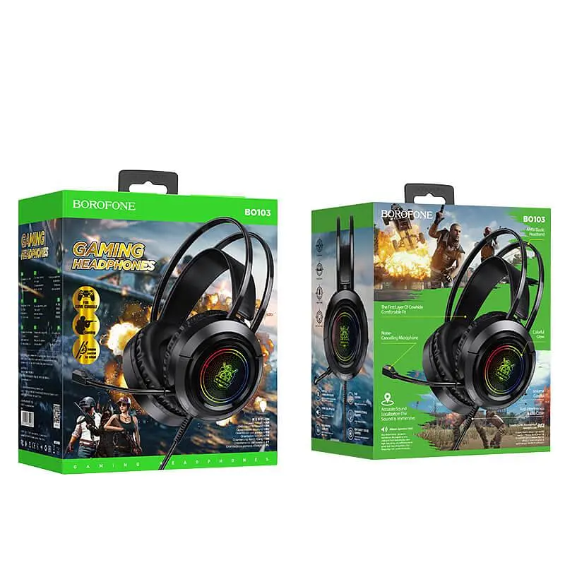 Навушники Borofone Surpass Gaming headphones BO103 чорні - фото 7