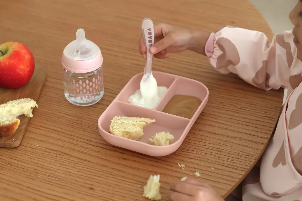Набір Beaba Babycook порційна тарілка + ложка рожевий (913456) - фото 15