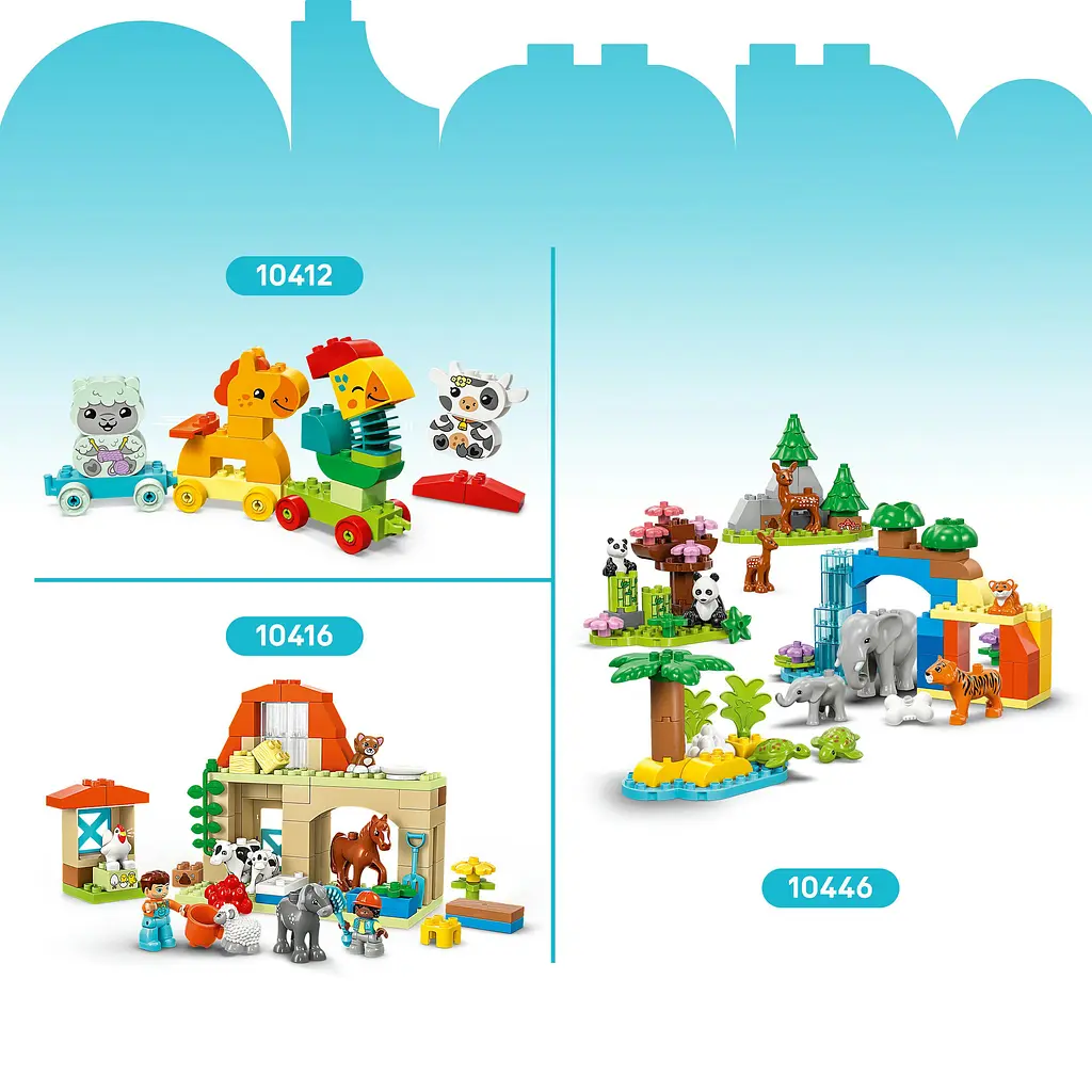 Конструктор LEGO DUPLO Семейства диких животных: Пингвины и Львы, 10 деталей (10442) - фото 15