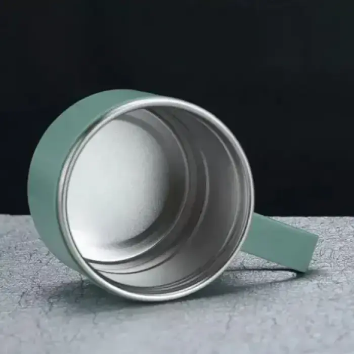 Подарунковий набір Vacuum Flask SET вакуумний термос із неіржавкої сталі 3 чашки Матово Зелений - фото 4