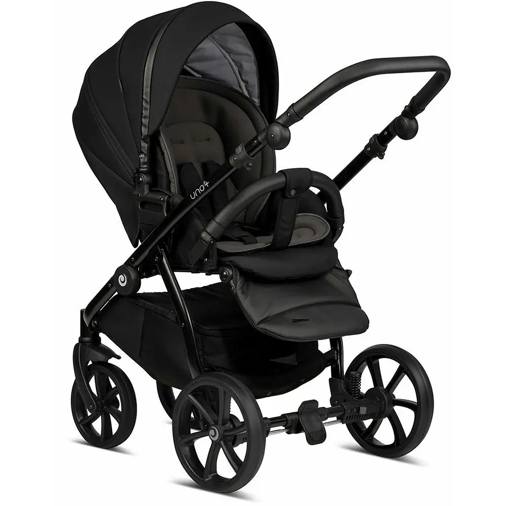 Коляска Tutis Uno 3 Plus Black Edition Charcoal, 2 в 1, чорна (1072100) - фото 5
