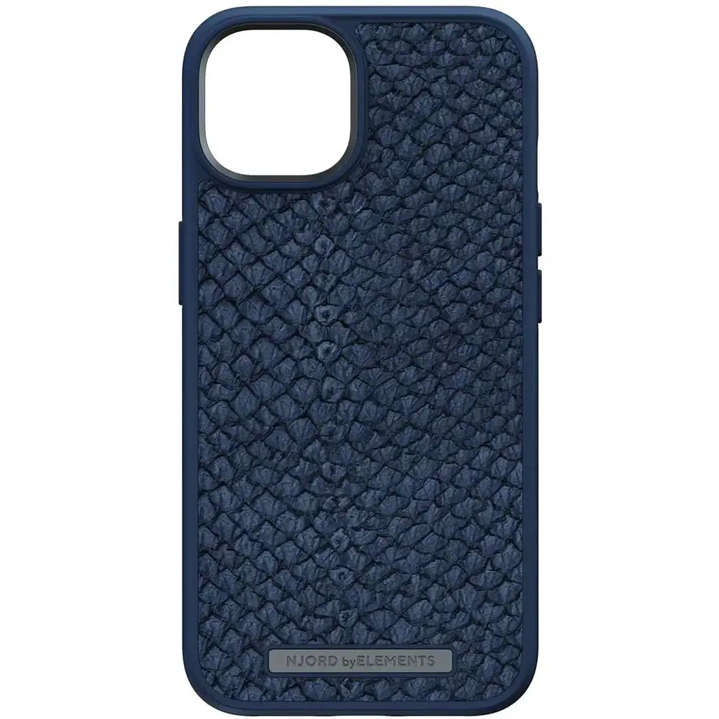 Чехол-накладка Njord Salmon Leather MagSafe Case Blue для iPhone 14 (NA41SL01) - фото 2