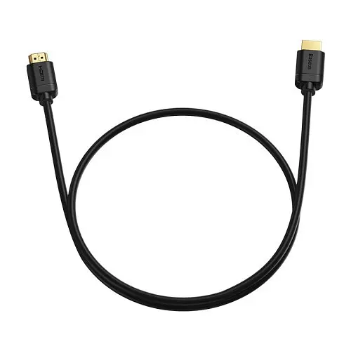 Адаптер Baseus high definition Series HDMI To HDMI Adapter Cable 1 m чорний CAKGQ-A01 - фото 3