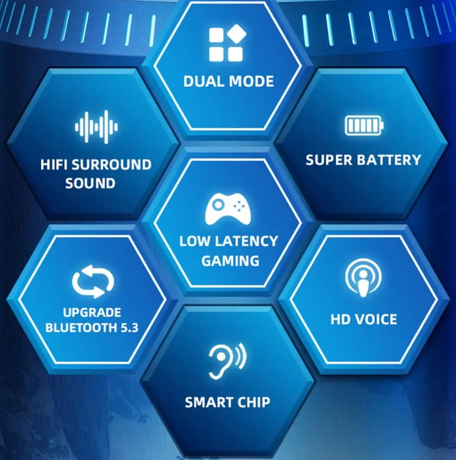 Беспроводные Bluetooth 5.3 наушники с микрофоном Lenovo GM-2 Pro ThinkPlus Black - фото 9