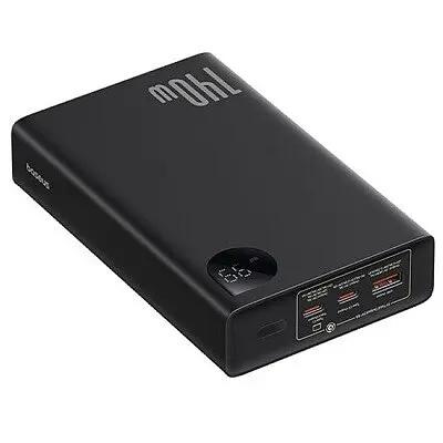 Портативная батарея Baseus Adaman Digital Display 140 W 24000mAh черная P10021508113-00 - фото 3