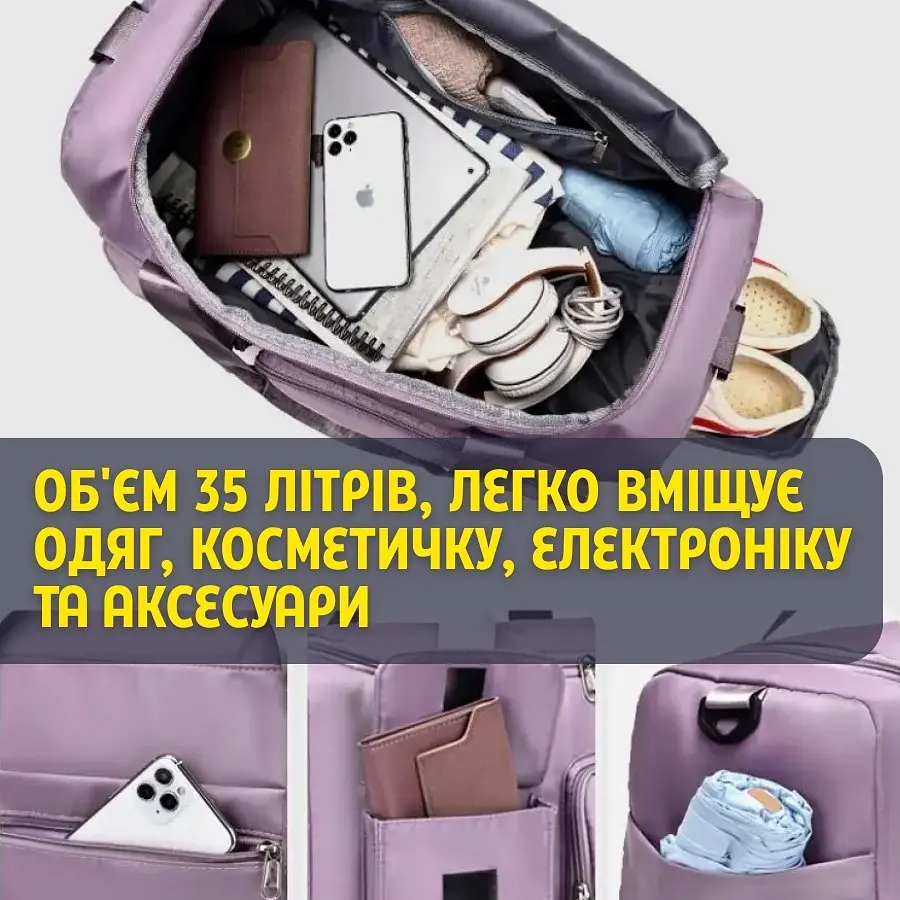 Стильная универсальная женская дорожная сумка - фото 5