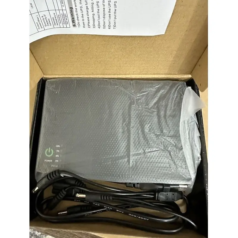 ИБП UPS для роутера DC1018P 12V/ 9V/ 5V 10400 mAh 18W для устройств постоянного тока DC черный - фото 8