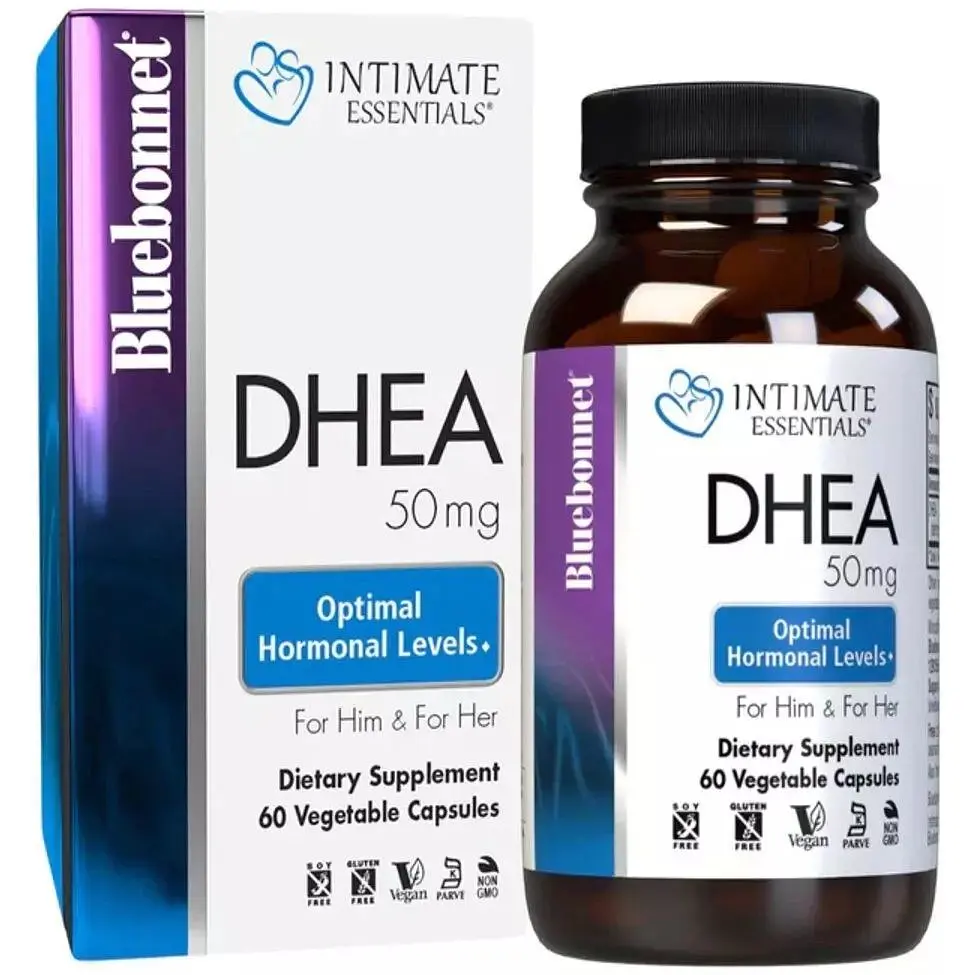 Дегидроэпиандростерон Bluebonnet Nutrition Intimate Essenitals DHEA 50 мг 60 вегетарианских капсул - фото 2