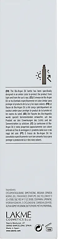 Олія для волосся Lakme K.Therapy Bio Argan Oil, 125 мл - фото 3