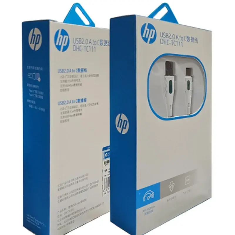 Дата кабель USB 2.0 AM to USB-C 2.0m 3A HP (HP_DHC-TC111-2M) - фото 4