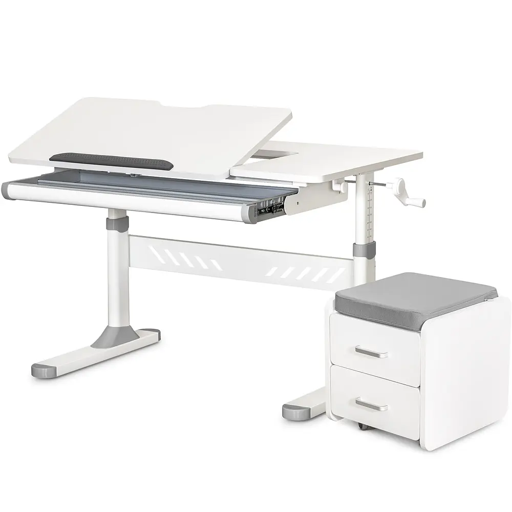 Комплект (S) Evo-Kids TH-310 Grey (парта + тумба) (арт.TH-310 + BD C3_GREY)