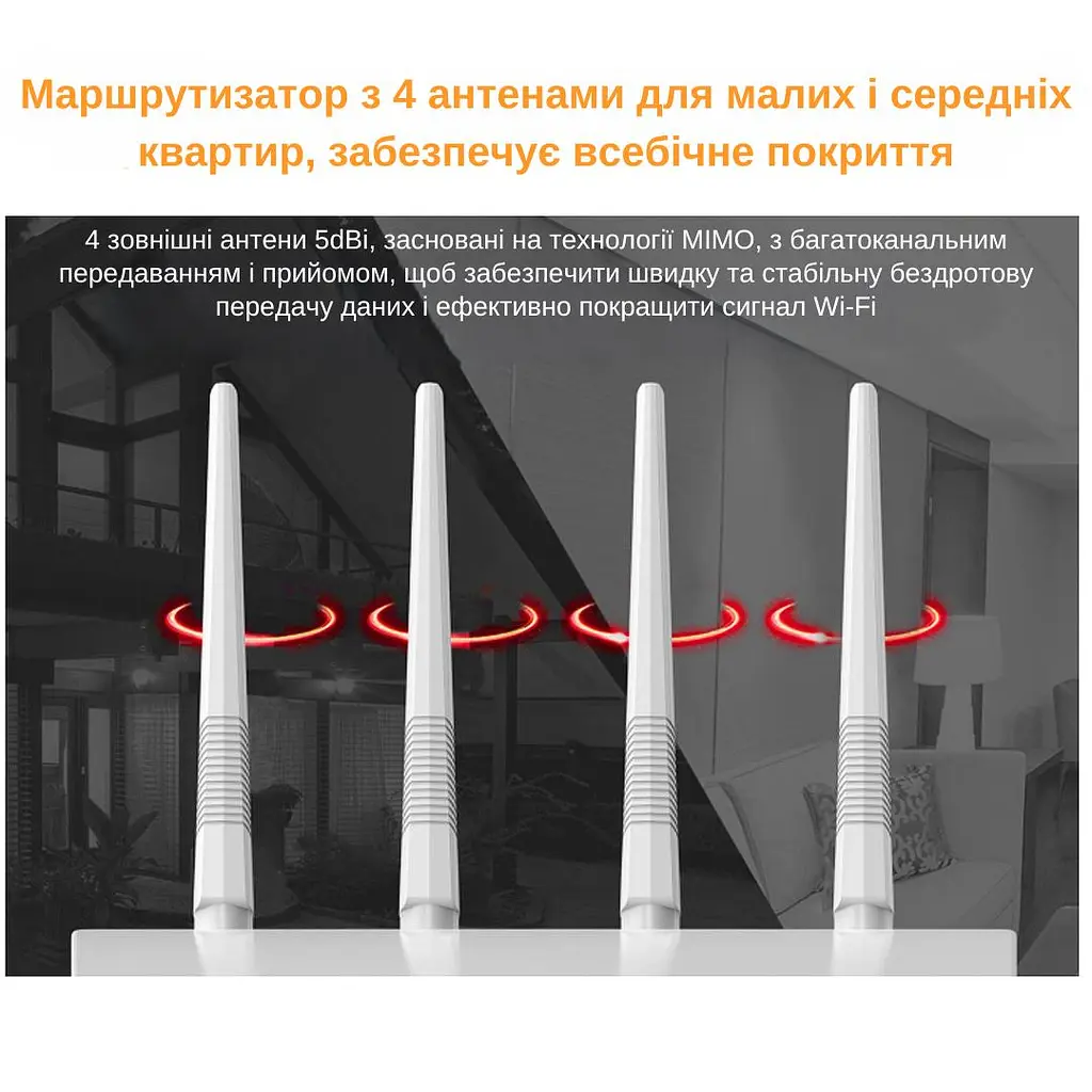 Маршрутизатор Pix-Link X300S3 300Мбит/с 2.4ГГц Белый (CNSWSW020403W 5511) - фото 5