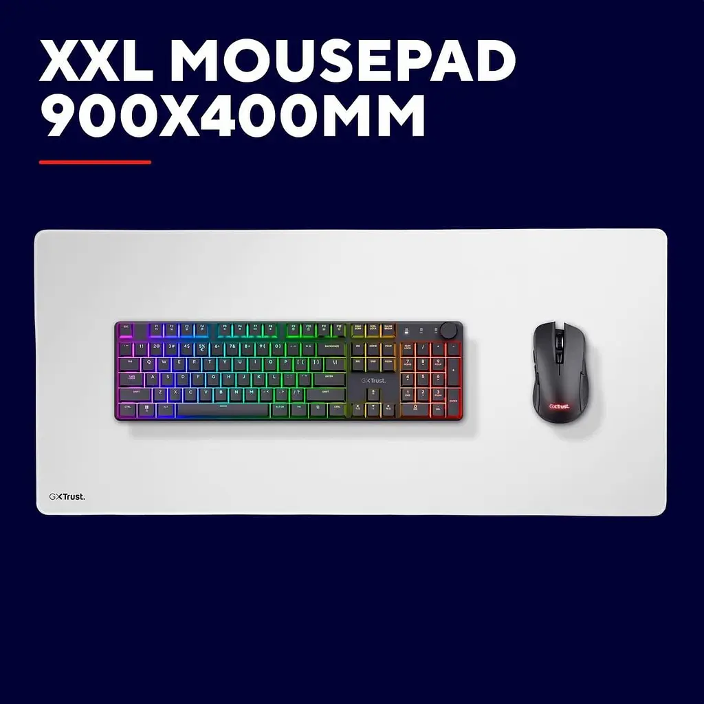 Ігрова поверхня Trust GXT 759 XXL (900x400x3мм) White (25613_TRUST) - фото 7