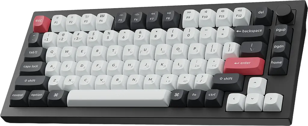 Клавіатура бездротова Keychron Q1 HE Magnetic Switch Black RGB (Q1H-M1-UA) - фото 4