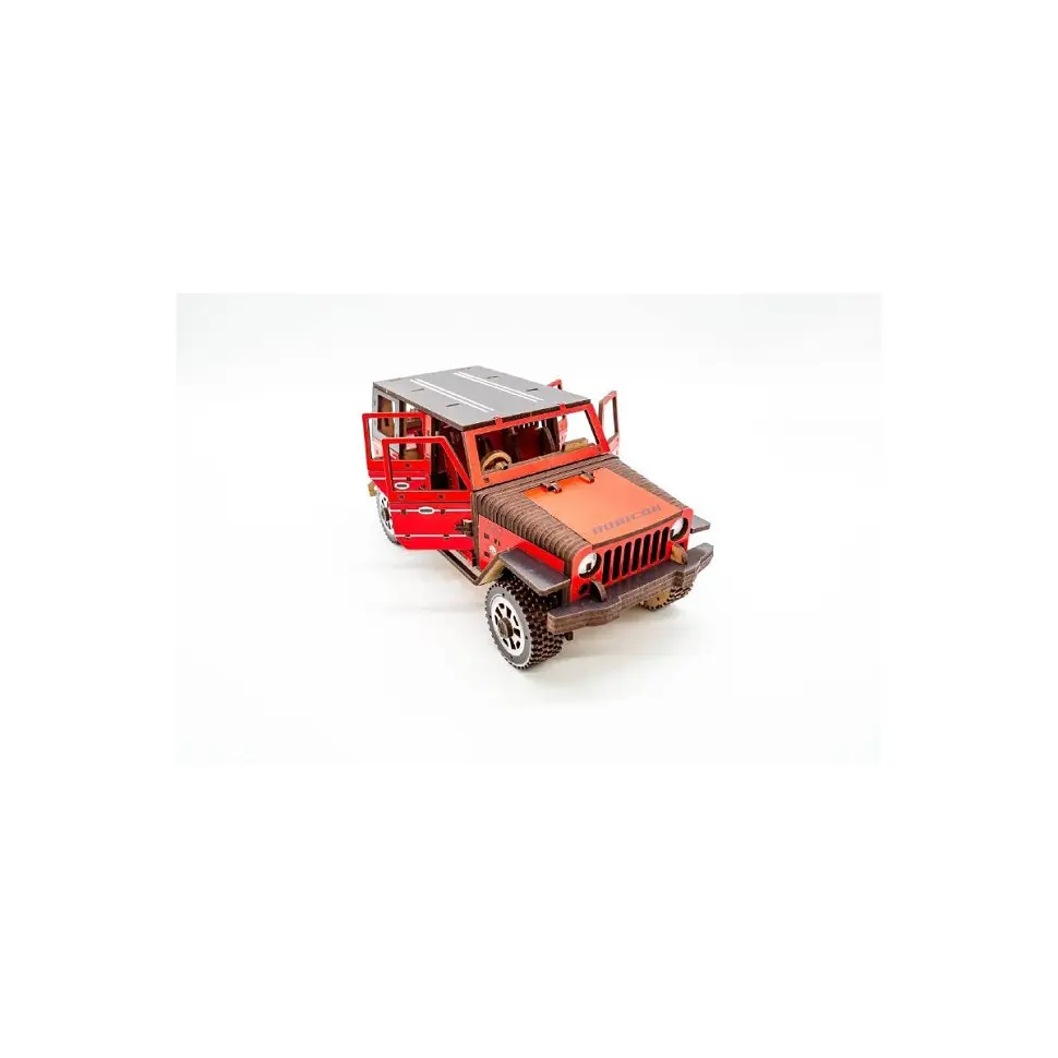Деревянный 3D конструктор Джип Wrangler Арт-25162, 162 детали - фото 3