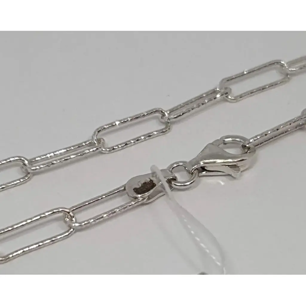 Срібний ланцюжок Аметист Якірне 2202107 80 - фото 2