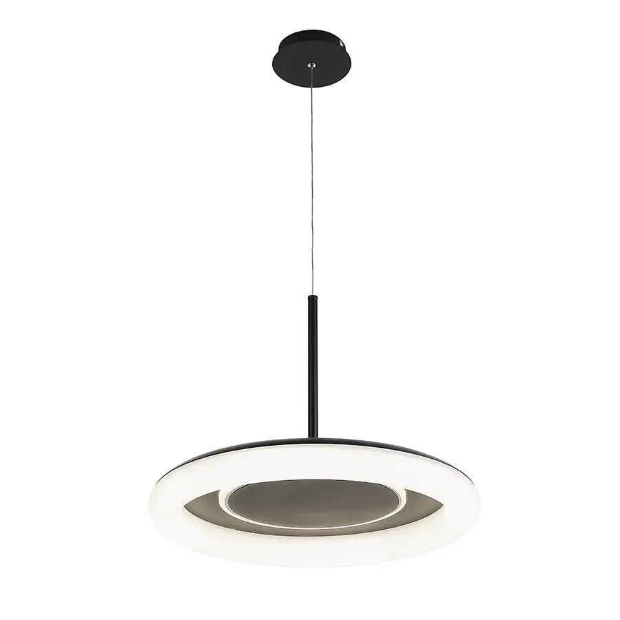 Люстра потолочная LED Levistella 797MD6006 (500) BK, 70W, 3 режима, пульт, диаметр 500 мм, черный металл, современный стиль - фото 3