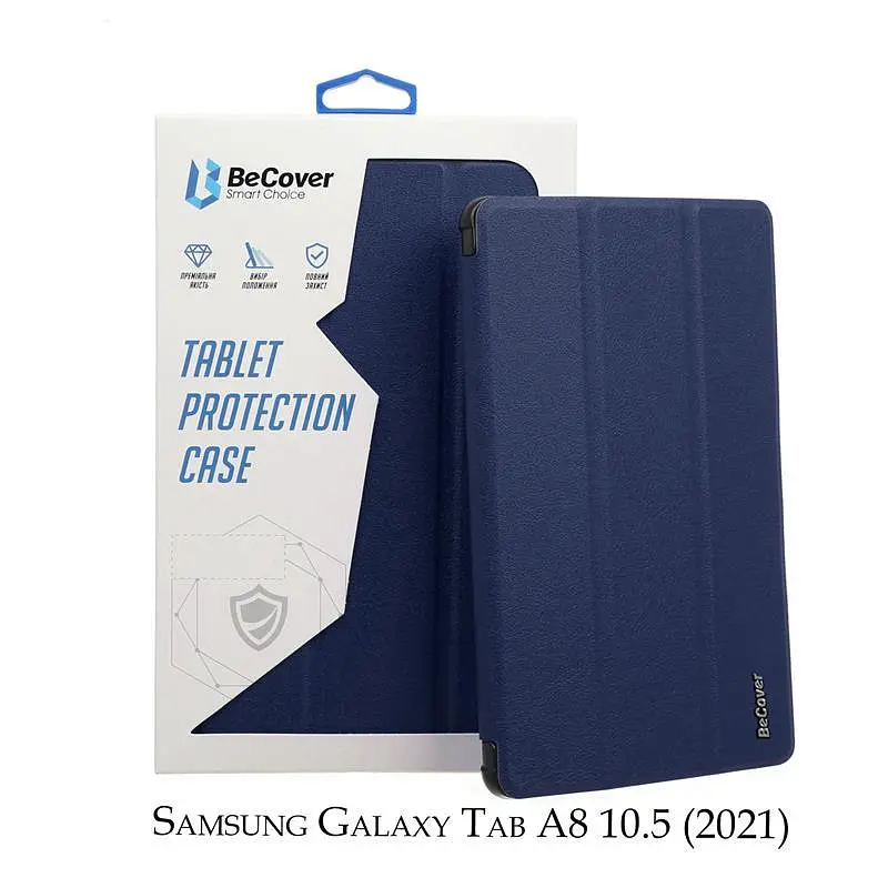 Чехол-книжка BeCover Smart для Samsung Galaxy Tab A8 SM-X200/SM-X205 Насыщенно-синий (707262) - фото 2
