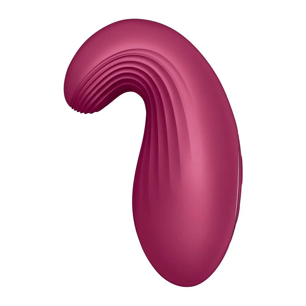 Вібратор Satisfyer Dipping Delight Berry, 2 мотори, гнучкий кінчик - фото 4