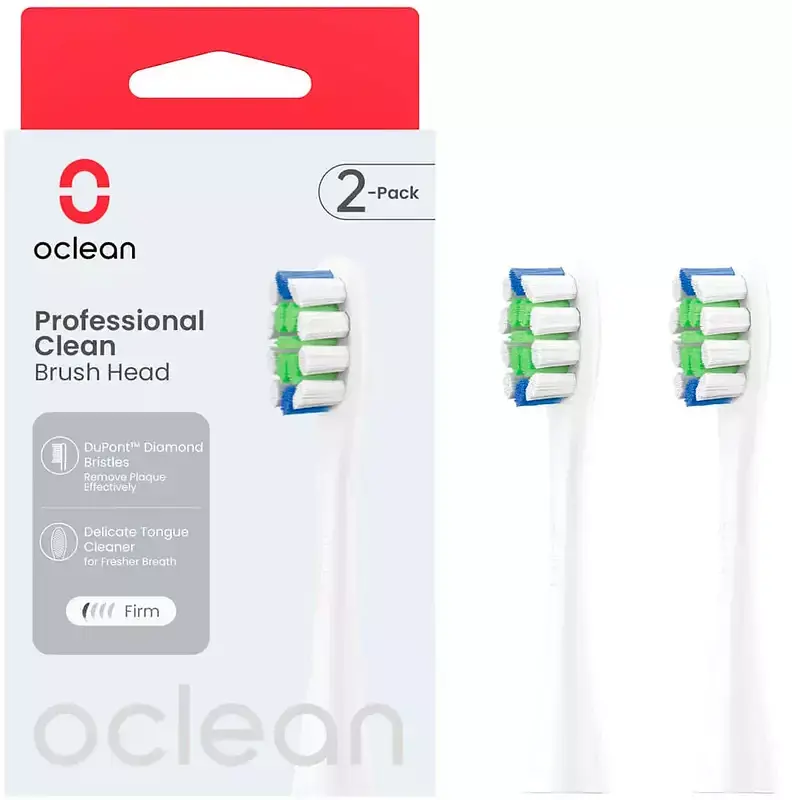 Насадки для зубної щітки Oclean Professional Clean Brush Head for On SE Air X F1 2шт P1C1 W02 White - фото 2