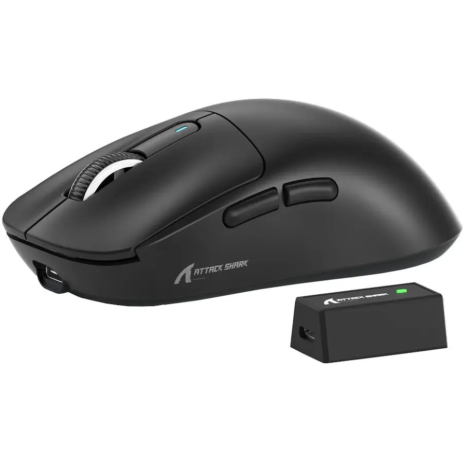 Мишка Attack Shark X3 PRO, Wireless/Bluetooth, 26000dpi. (PAW3395), 6кн., Black - фото 2