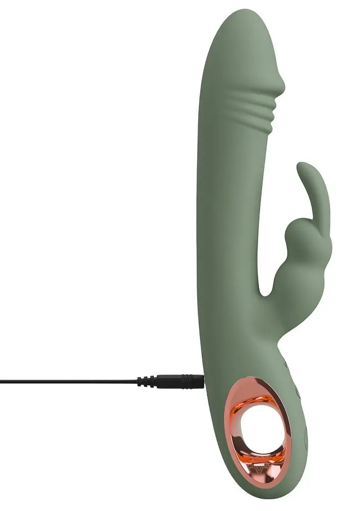 Вібратор-кролик You2Toys Slim Rabbit Olive, 21.4 см (зелений) - фото 9