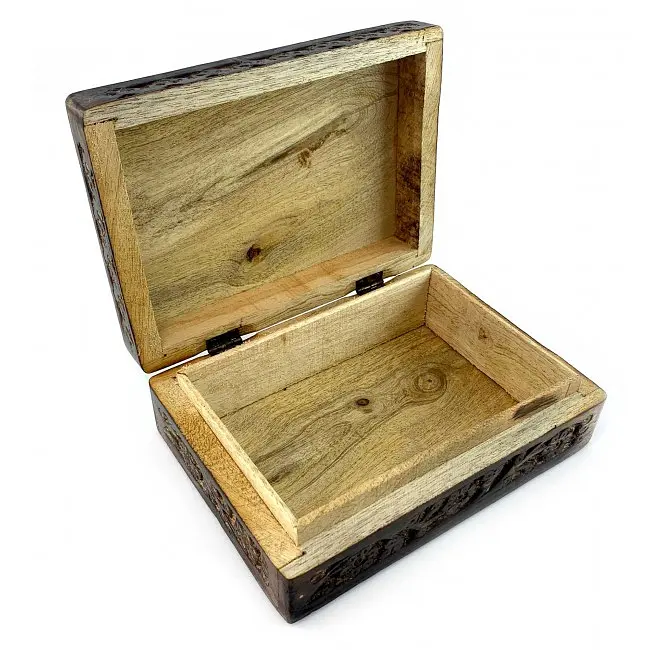 Шкатулка из мангового дерева 17.5х11.5х6 см - фото 5