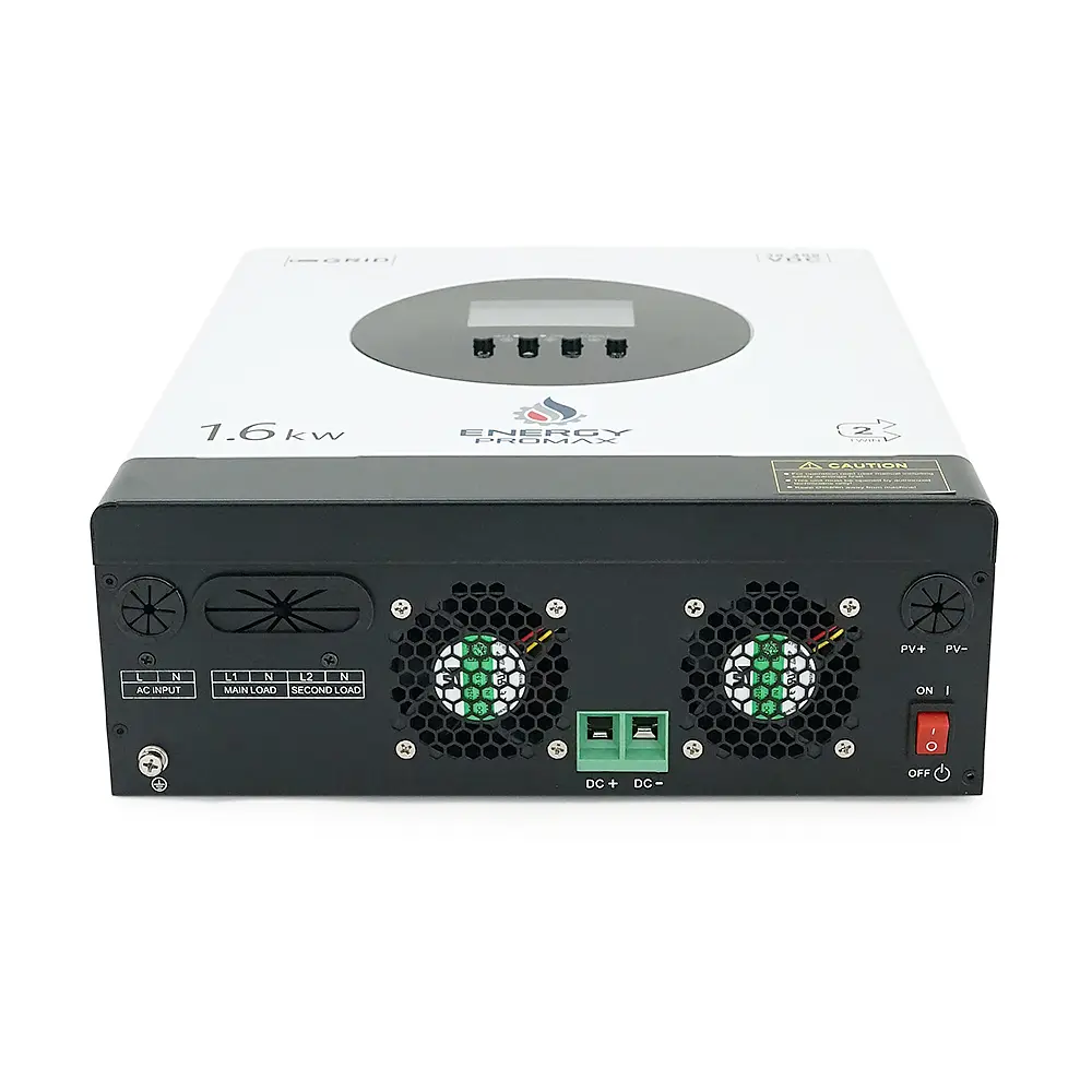 Гібридний інвертор ENERGY PROMAX VM II-1600W-12V, 2000VA/1600W, 12V, струм заряду 16-80А, MPPT 80А, 290*367*111мм, 6,4 кг - фото 3