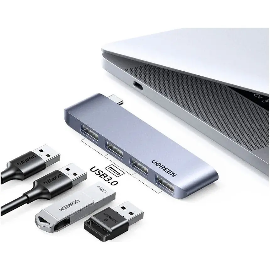USB-хаб Ugreen CM263 USB-C to 4-Port USB 3.0 [60563] [91957] - фото 2
