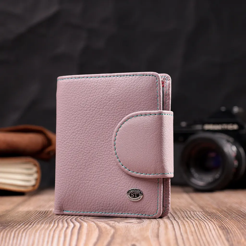 Жіночий шкіряний гаманець ST Leather 10х11.3х1.5 см acs0028368 - фото 7