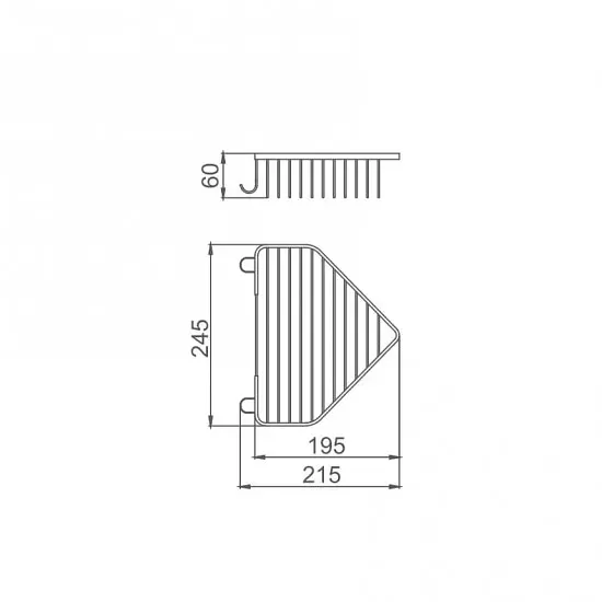 Полка для ванны Frap F335 - фото 3