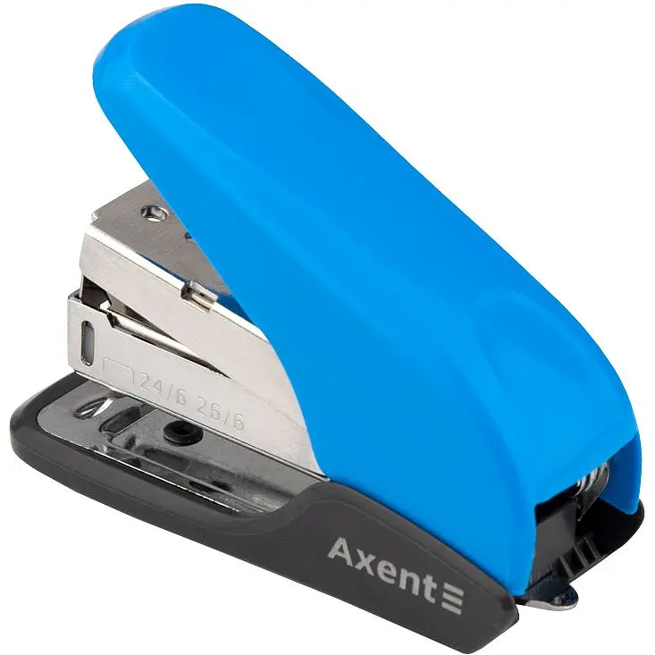 Степлер канцелярский Axent Shell PS №24/6, 20 листов голубой (4841-07-A) - фото 2
