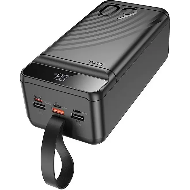 Зовнішній акумулятор Hoco J123C Element 60000mAh 22.5W Black (612098) [118245] - фото 4