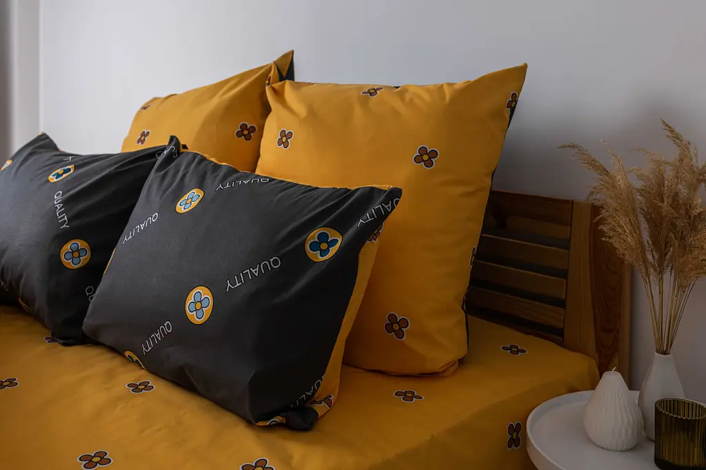 Комплект постельного белья ТЕП Soft dreams Grey And Orange двуспальный серый с оранжевым (2-03858_26020) - фото 3